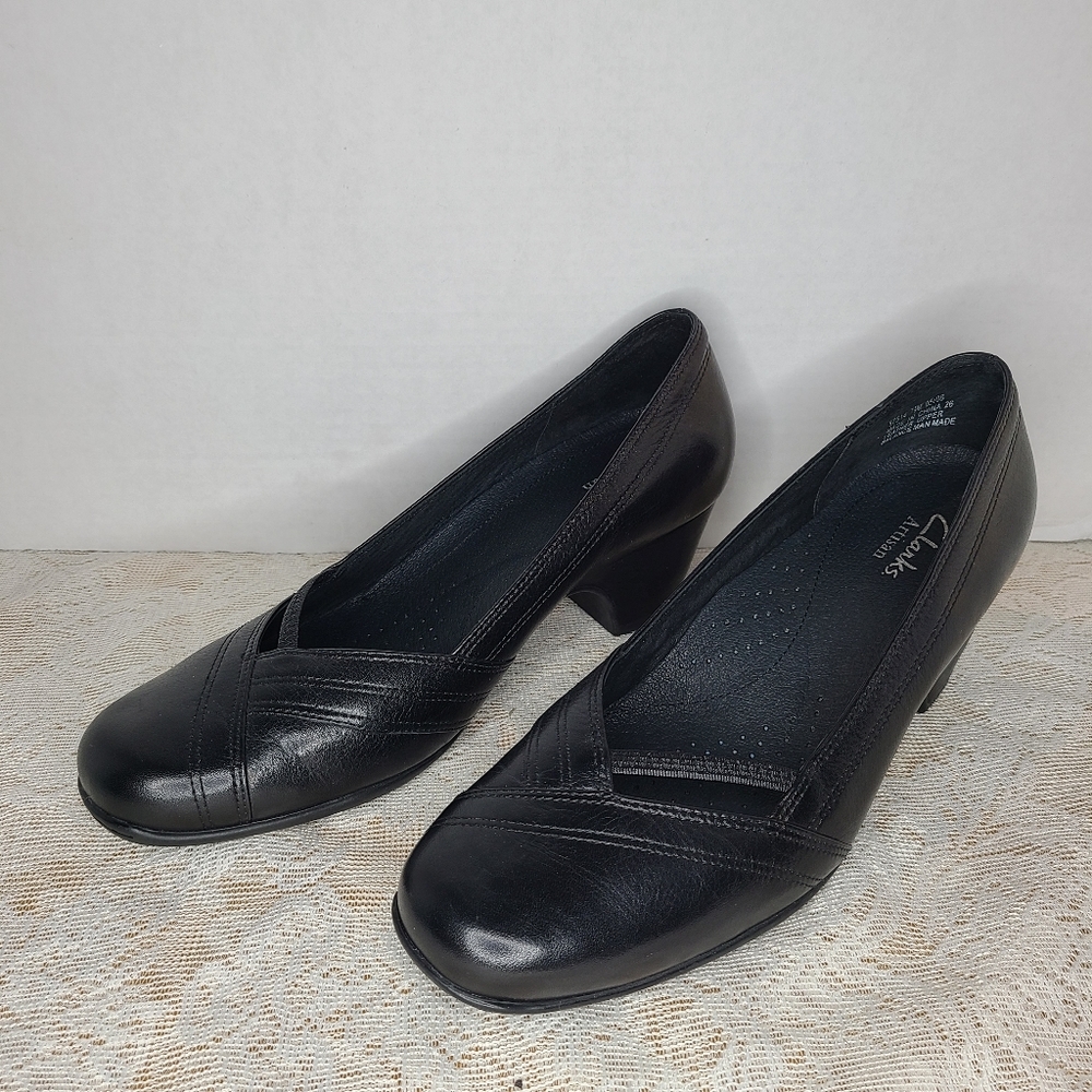 Clarks Artisan Slip On Leather Heels - image 2